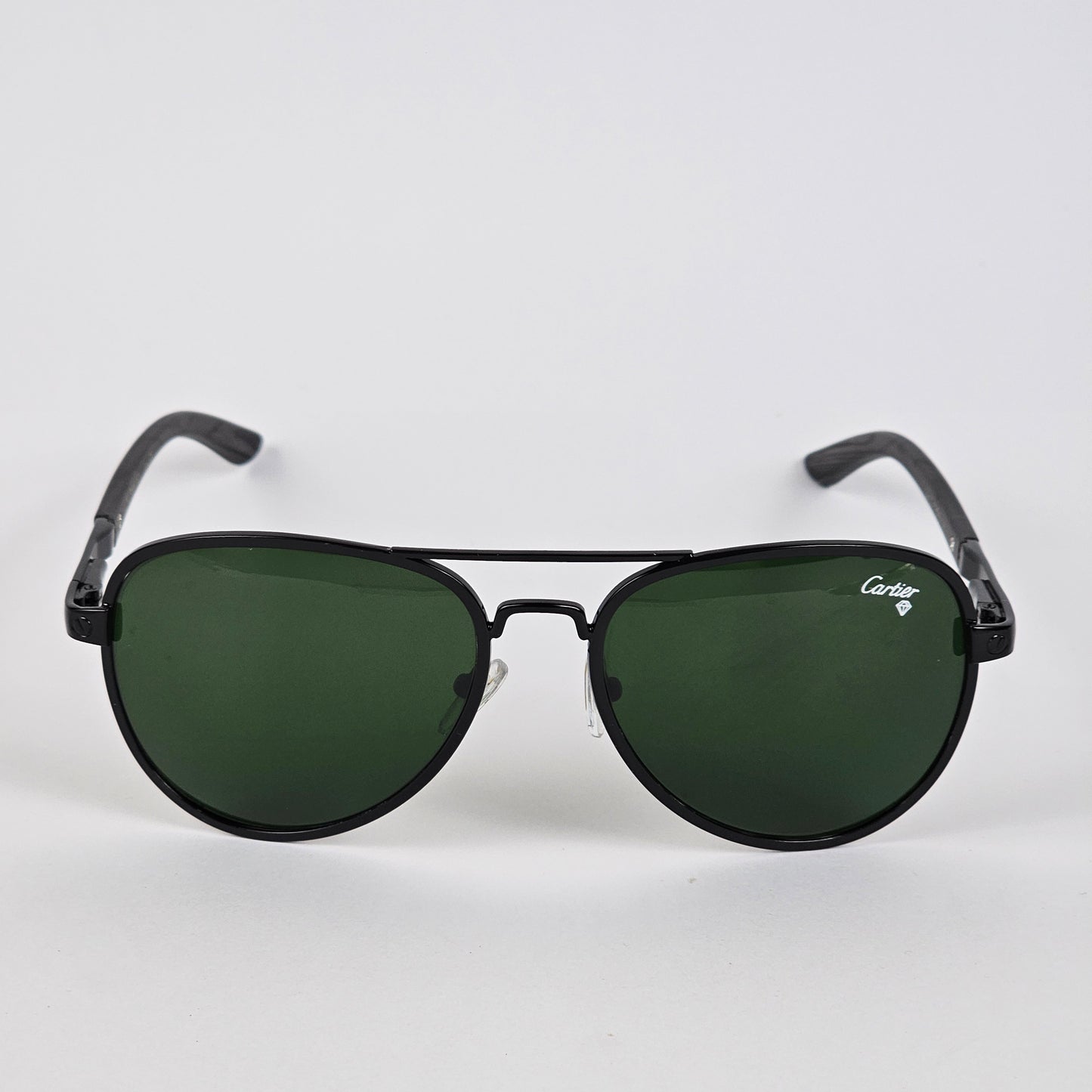 Thick Aviator - Cartier - Black - 22133