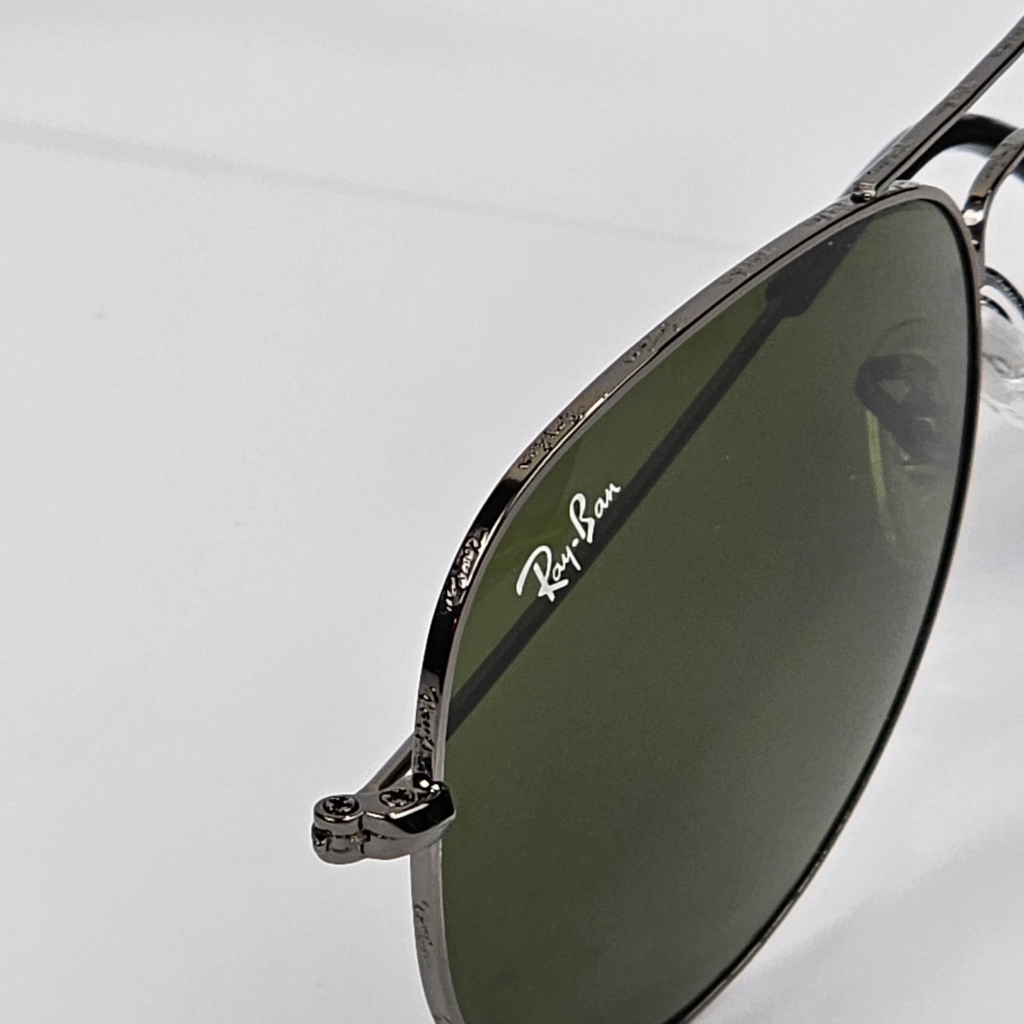 Rimmed Classic Aviators - RB - Gun Metal/Green