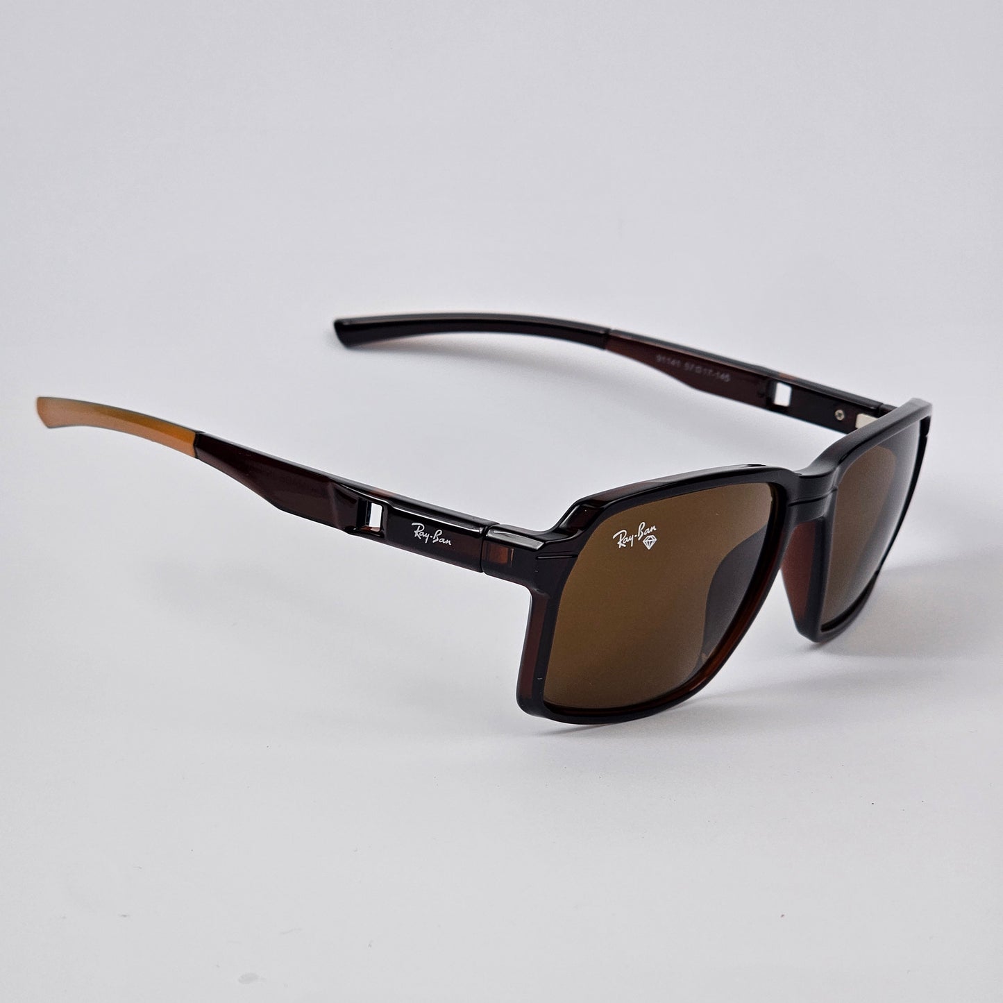 Sport Rectangle Wayfarer - RB - 91141 - Brown