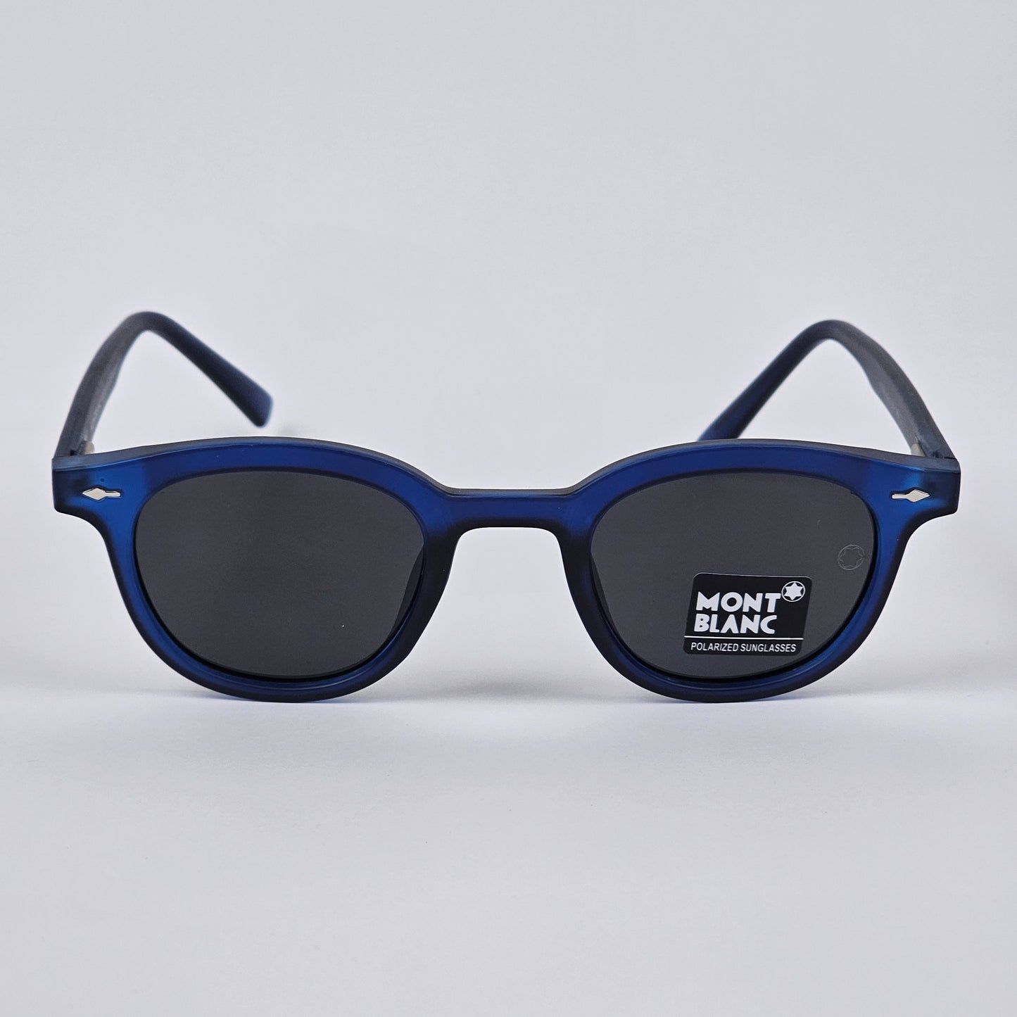 Round - Mont Blanc - Acetate - 7706 - Premium - Polarized - Blue
