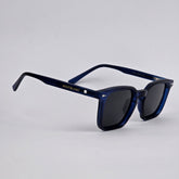Square - Mont Blanc - Acetate - 7705 - Premium - Polarized - Blue