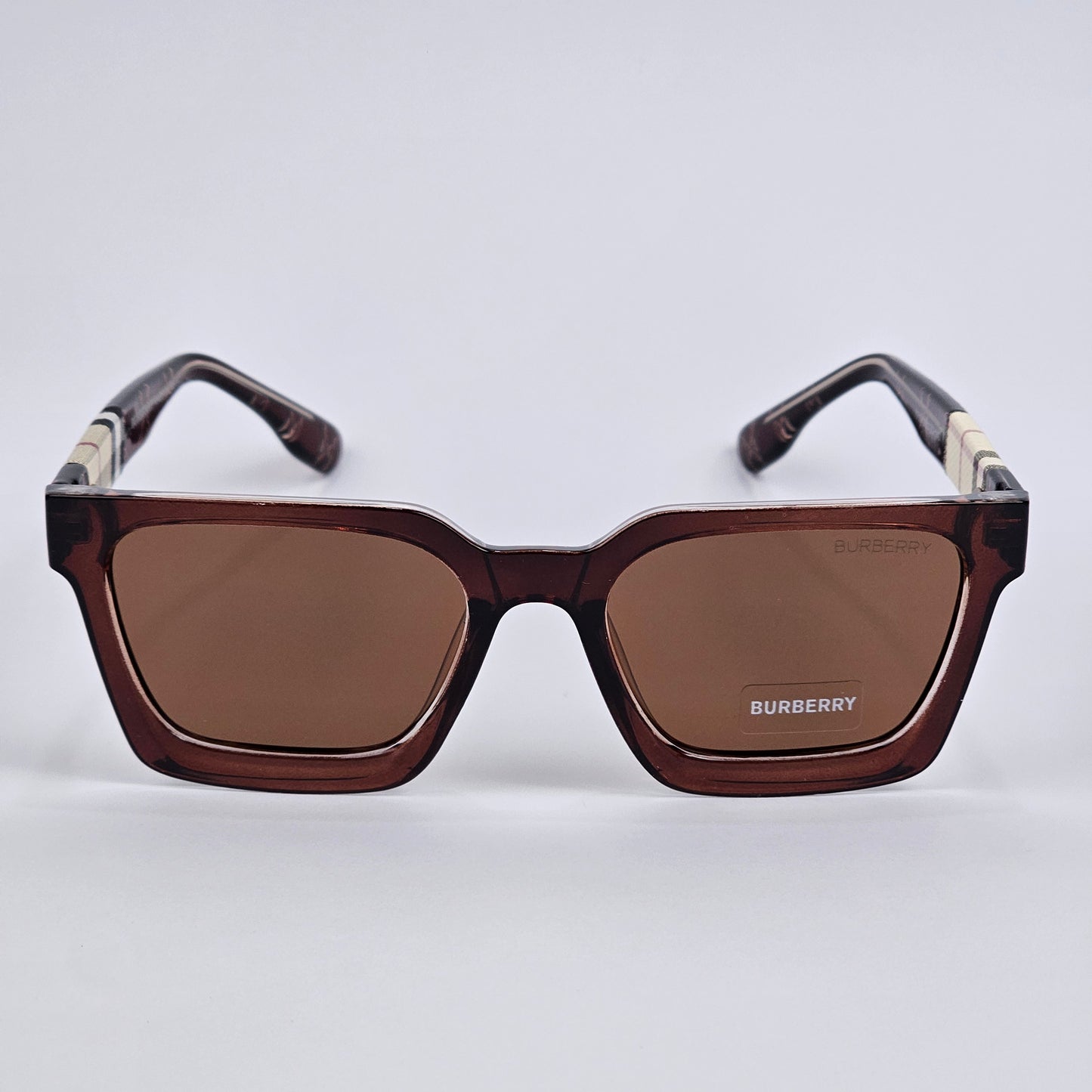 Square - Burberry - 7717 - Acetate - Brown