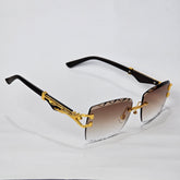 Lion Rimless Bling - Unjaded - Brown
