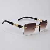 Rimless Panther - Unjaded - 22456 - Gold/Brown Gradient