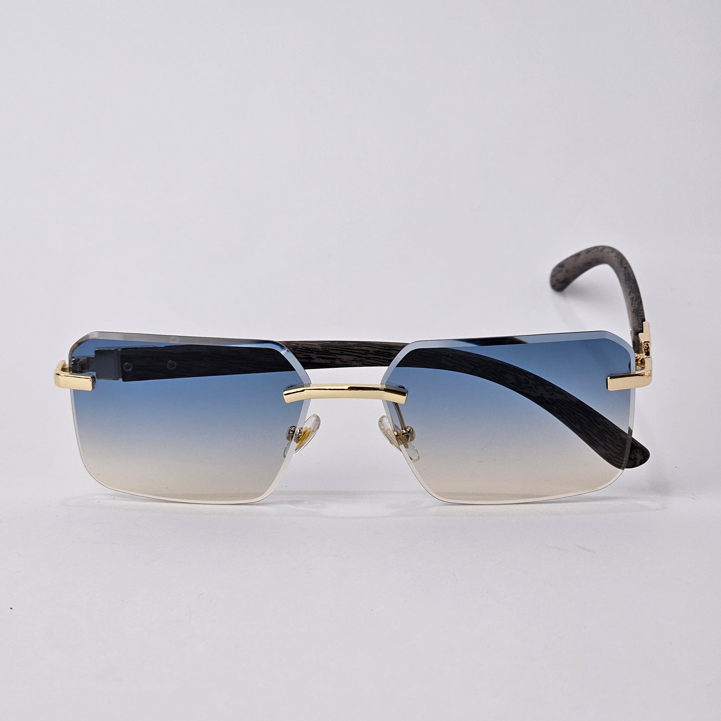 Rimless Wood - Unjaded - 22457 - Gold/blue