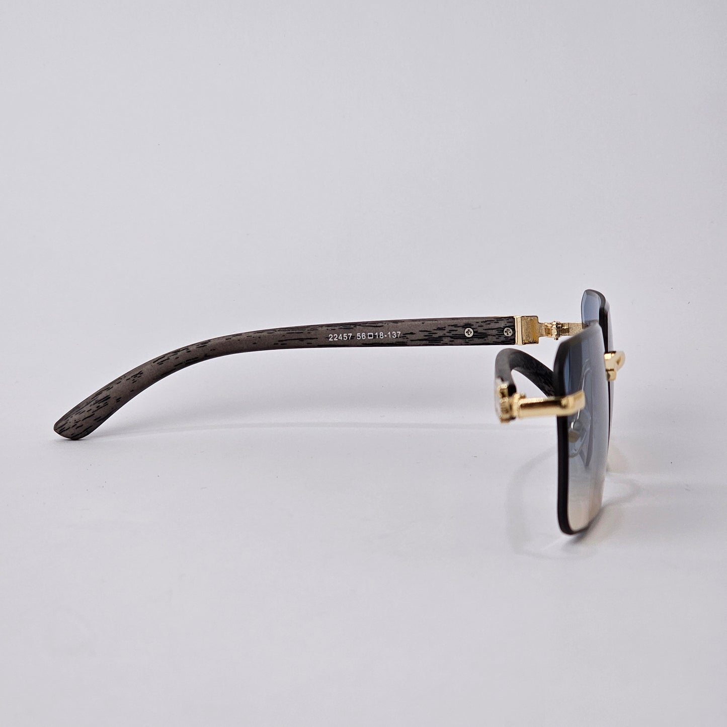 Rimless Wood - Unjaded - 22457 - Gold/blue