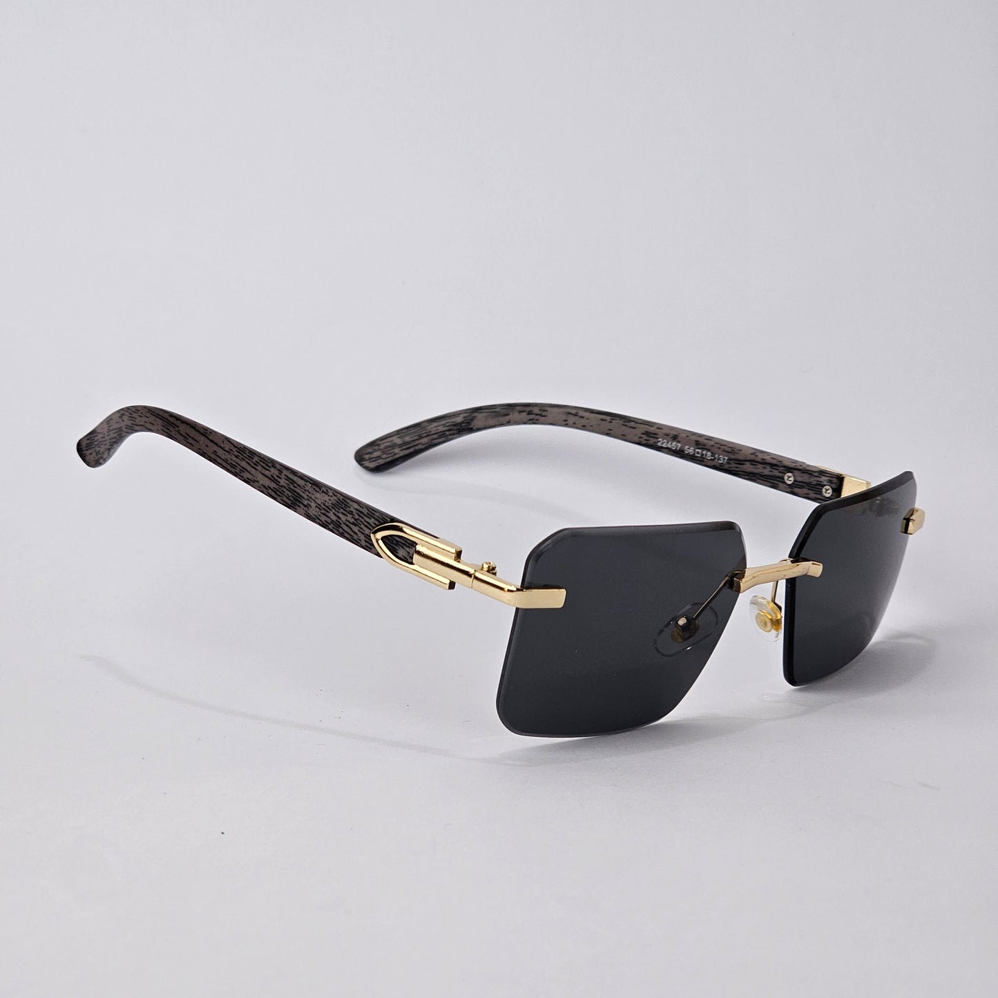 Rimless Wood - Unjaded - 22457 - Gold/Black