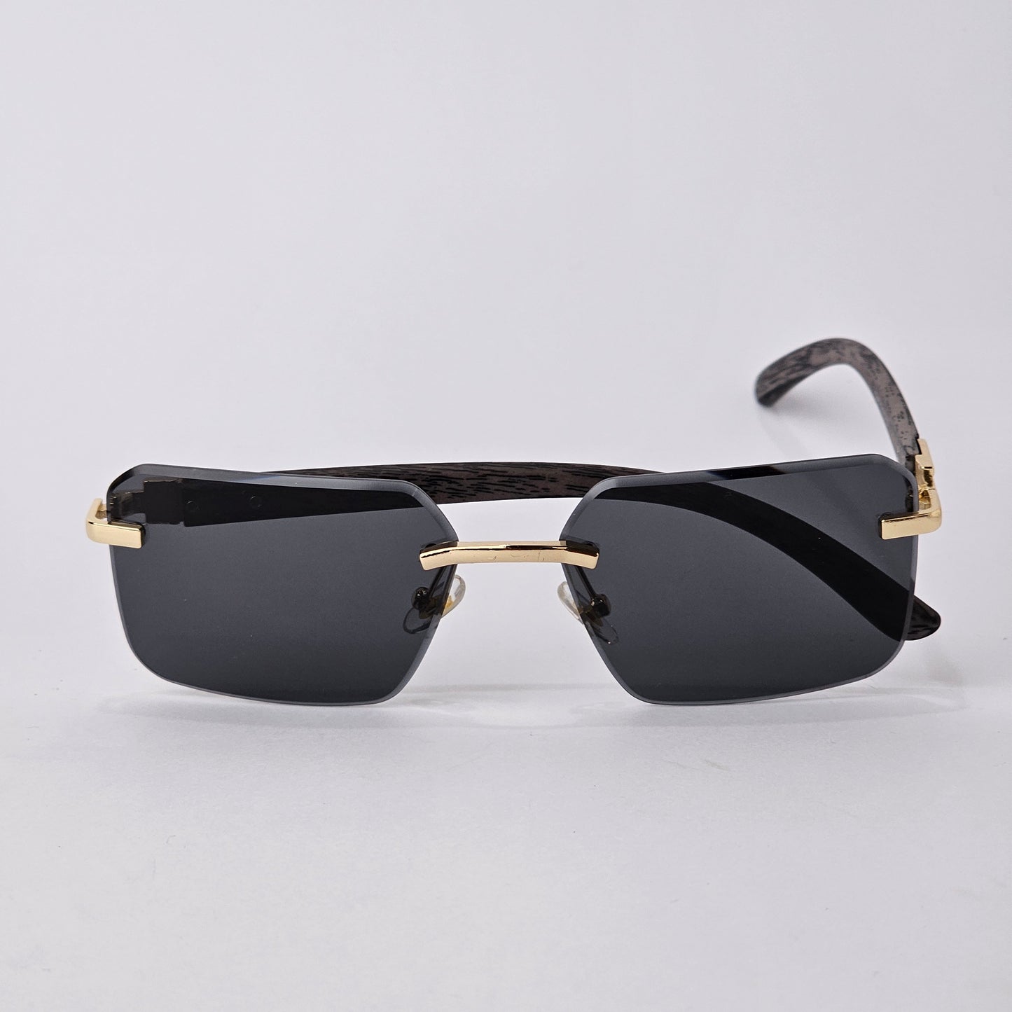 Rimless Wood - Unjaded - 22457 - Gold/Black
