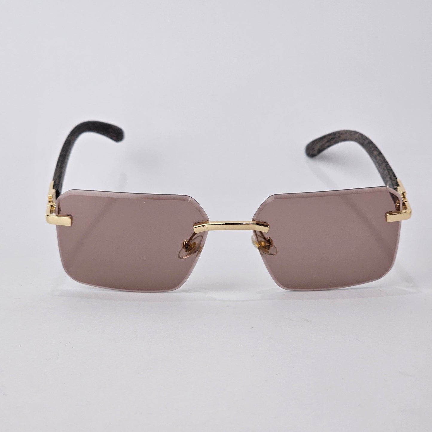 Rimless Wood - Unjaded - 22457 - Gold/Brown