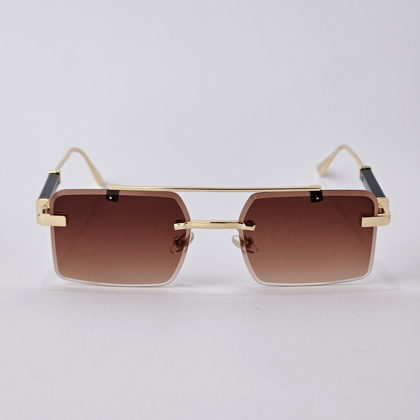 Rimless Bridge - Unjaded - 22451 - Gold/Brown