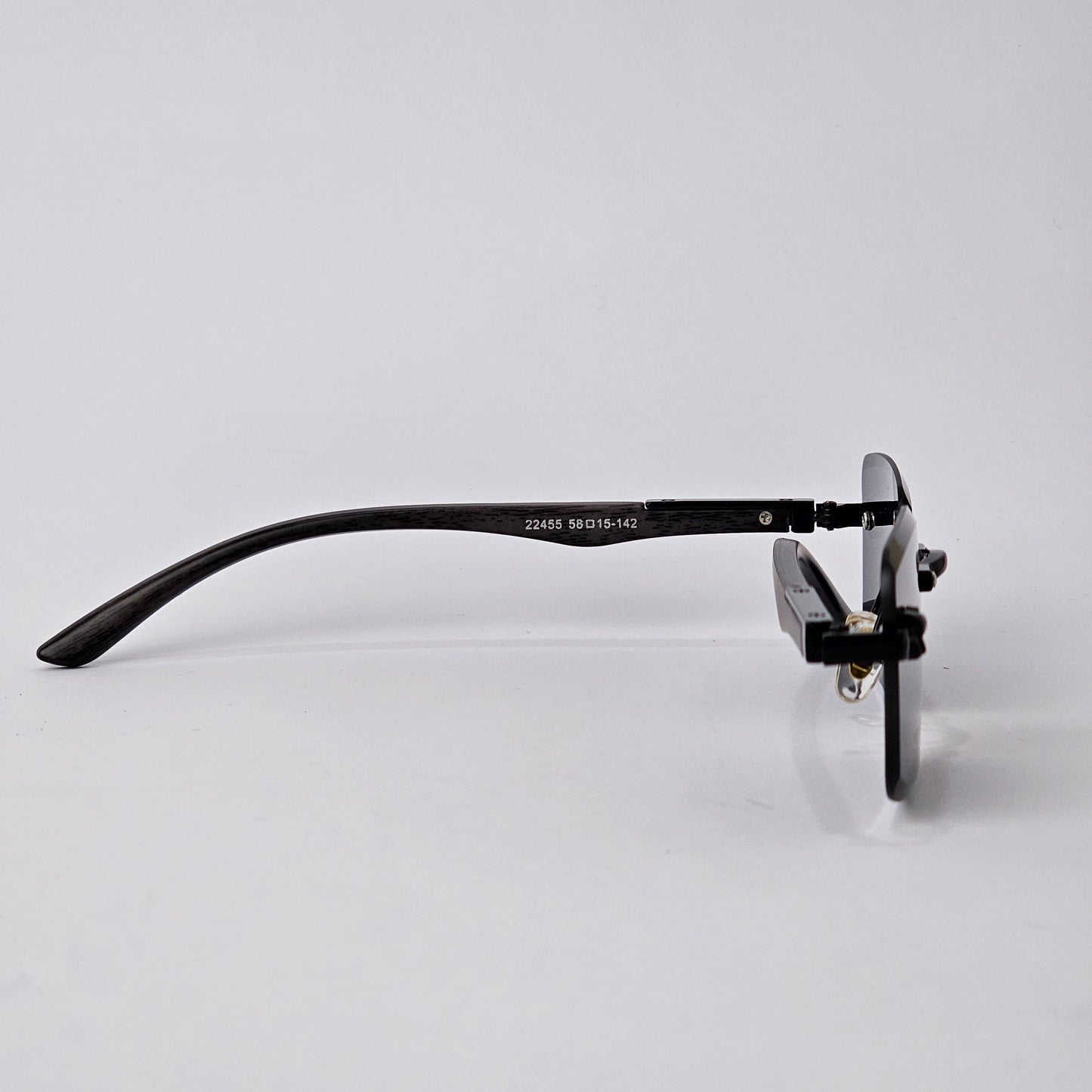 Rimless Sleek Wood - Unjaded - 22455 - Black