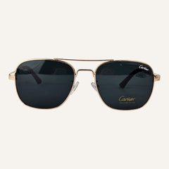 Aviator - Cartier - Gold/Black - T8200603 - Unisex