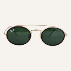 Oval Double Bridge - RB - 3847 - Gold - Unisex