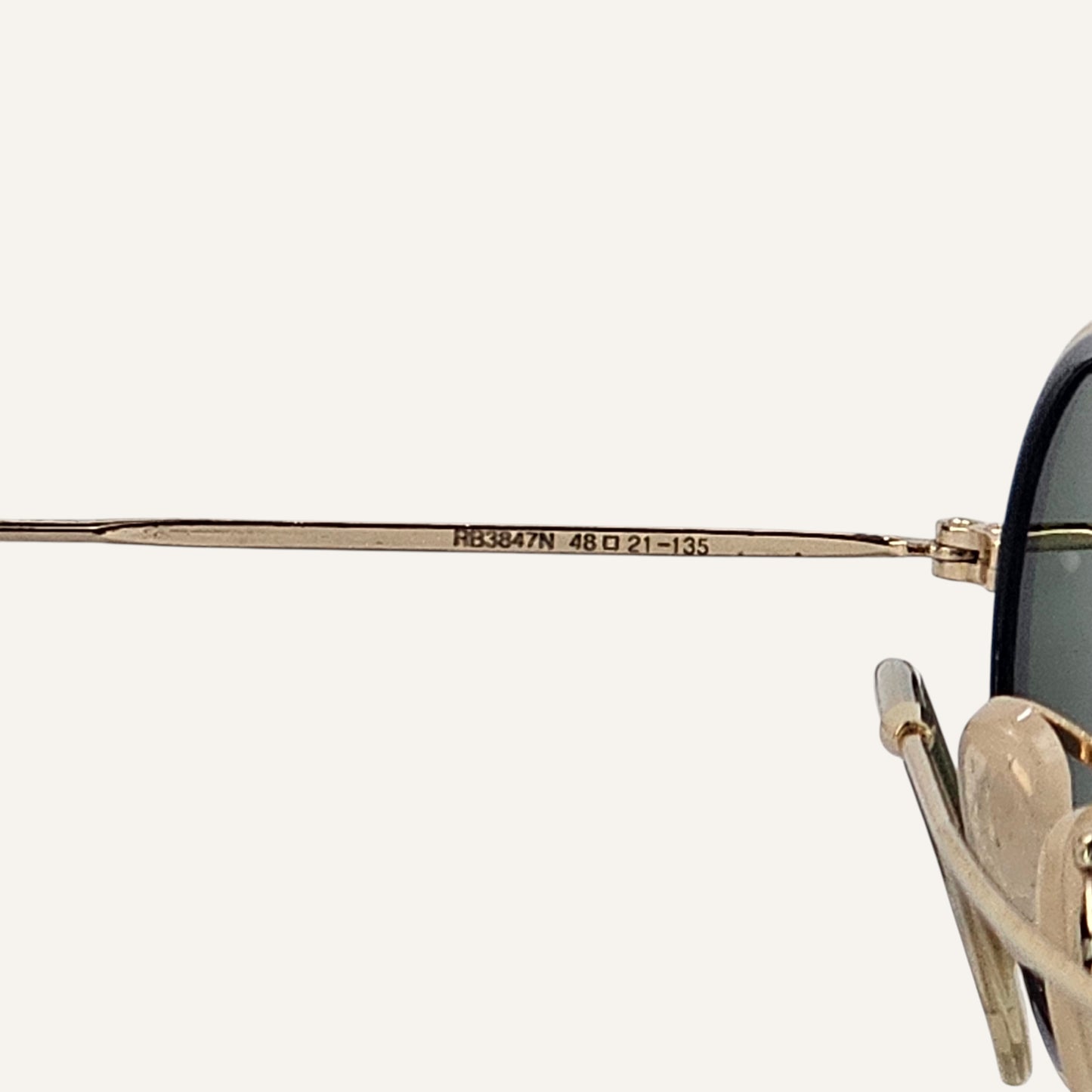 Oval Double Bridge - RB - 3847 - Gold - Unisex