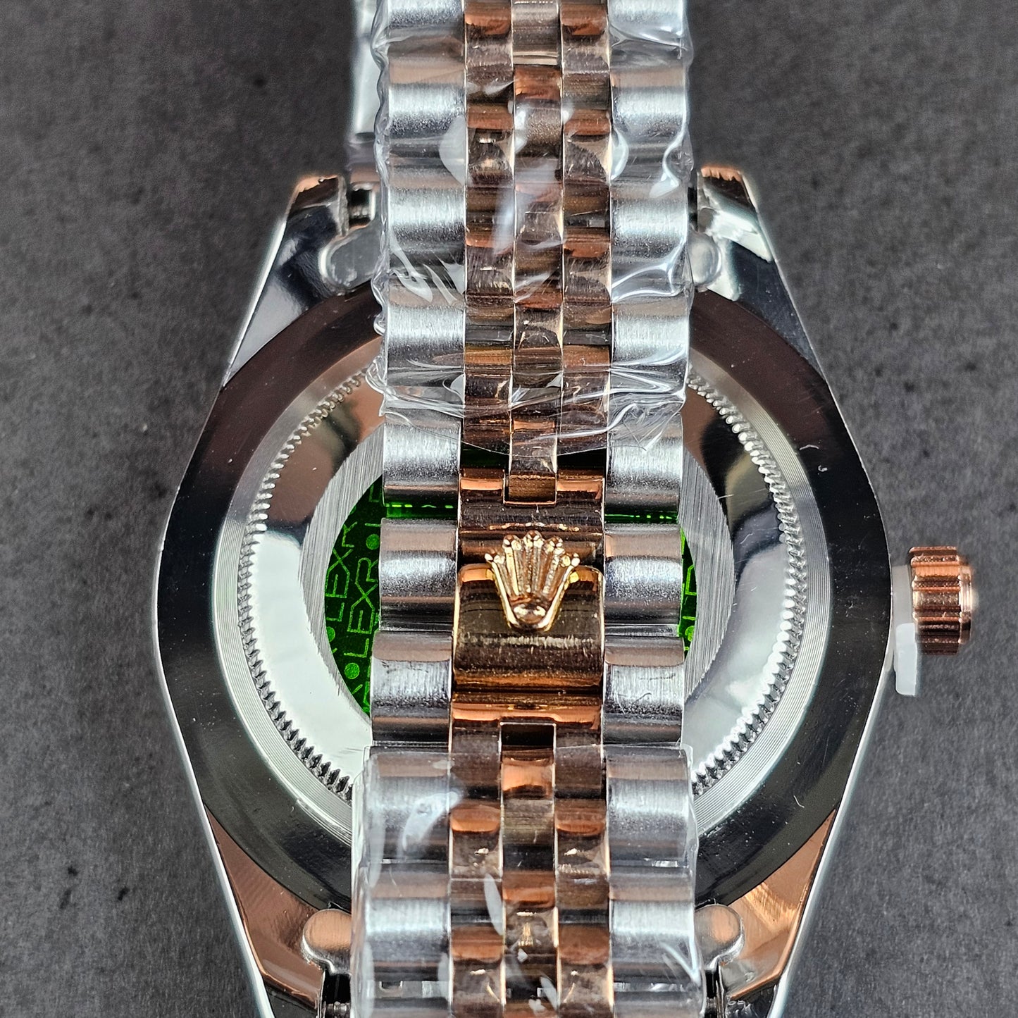 Rolex Oyster Perpetual - Silver - Silver Metal Chain