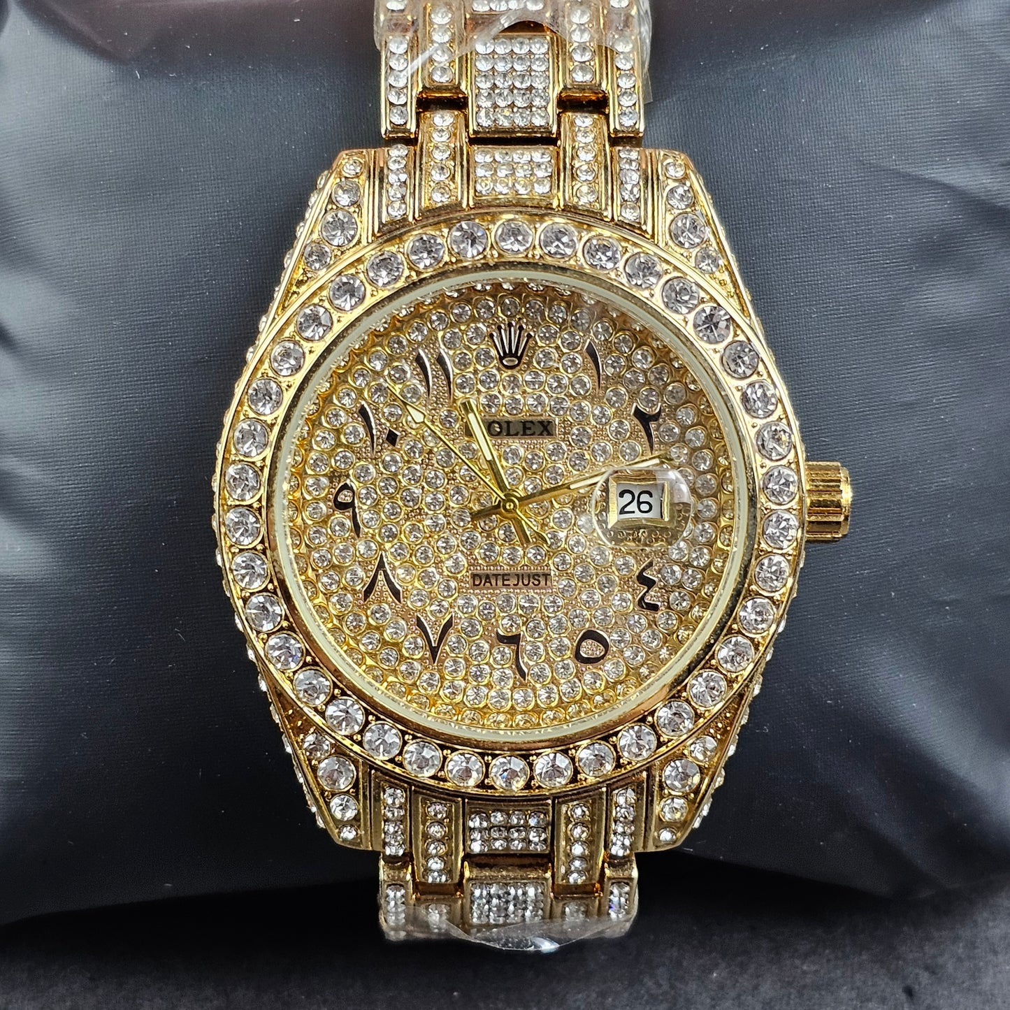 Rolex (ICED) - Gold - Gold Metal Chain