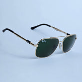 Strike Rectangle - RB - 4668 - Gold - Unisex