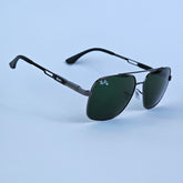 Skeleton Aviators - RB - 5728 - Gun Metal/Green lens - Unisex