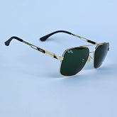 Skeleton Aviators - RB - 5728 - Gold/Green lens - Unisex