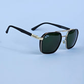 Notch Aviators - RB - 4185 - Gold/Green - Unisex