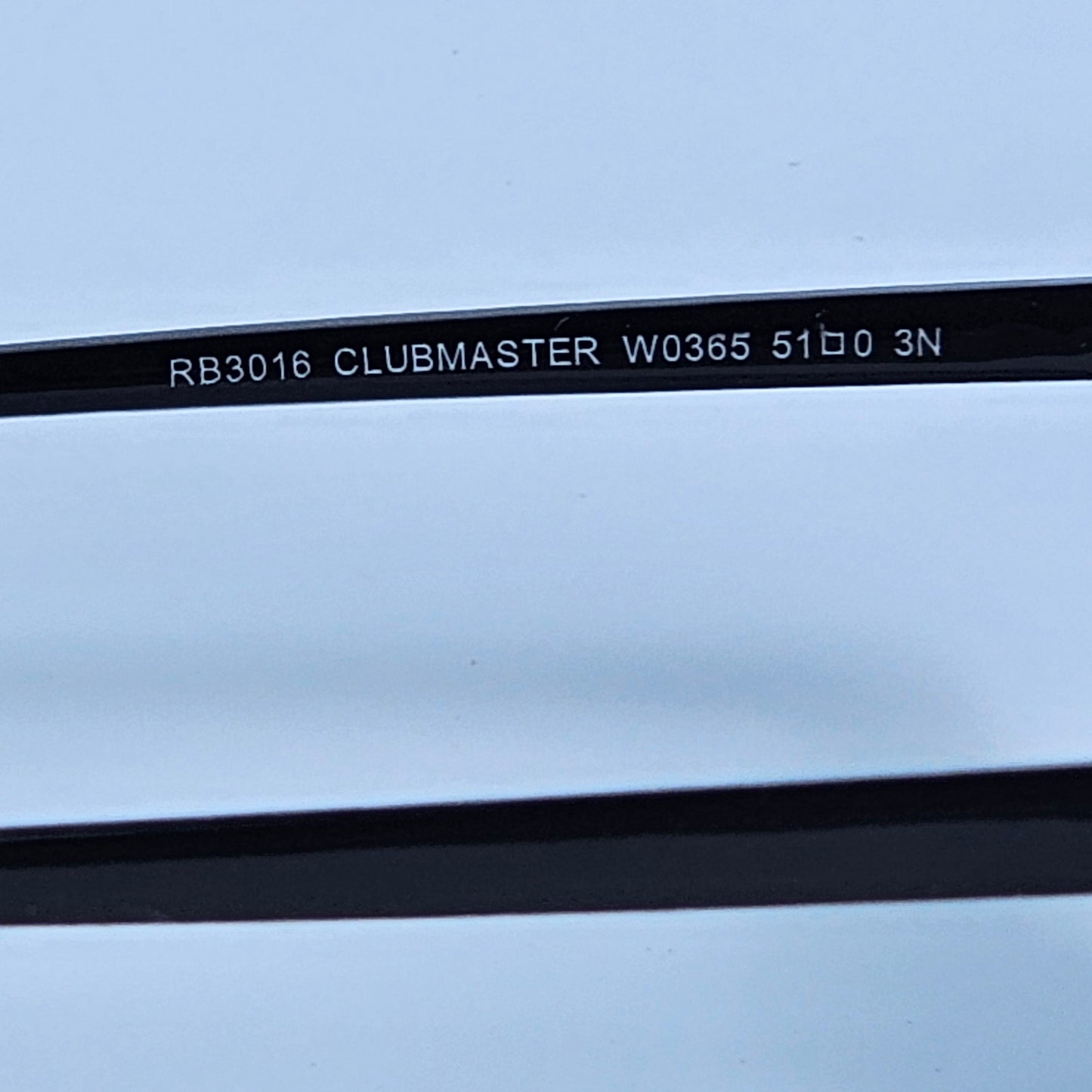 Classic Club Master (GLASS LENS) - RB - 3016 - Silver/Black - Unisex