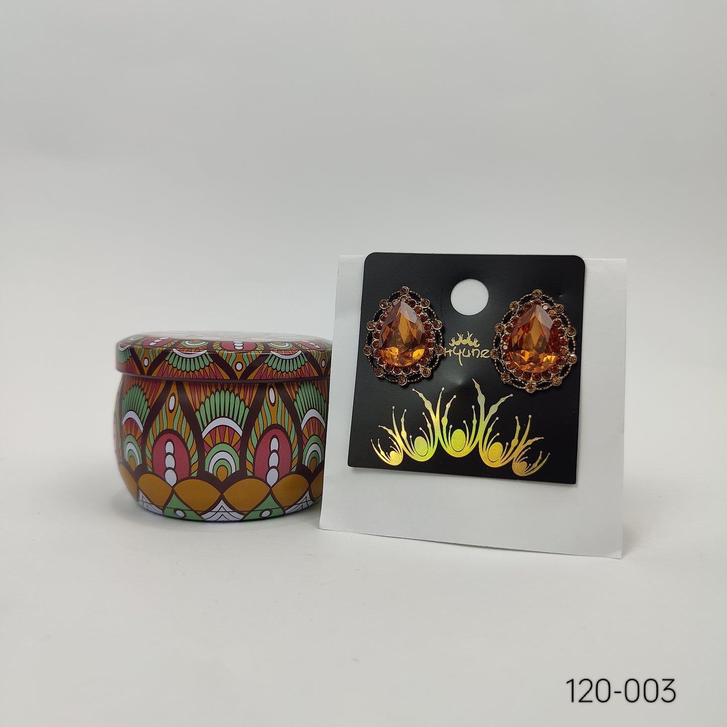 Amber Elegance Earrings - 120-003