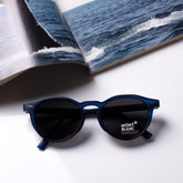 Round - Mont Blanc - Acetate - 7706 - Premium - Polarized - Blue