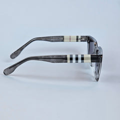 Square - Burberry - 7717 - Acetate - Grey