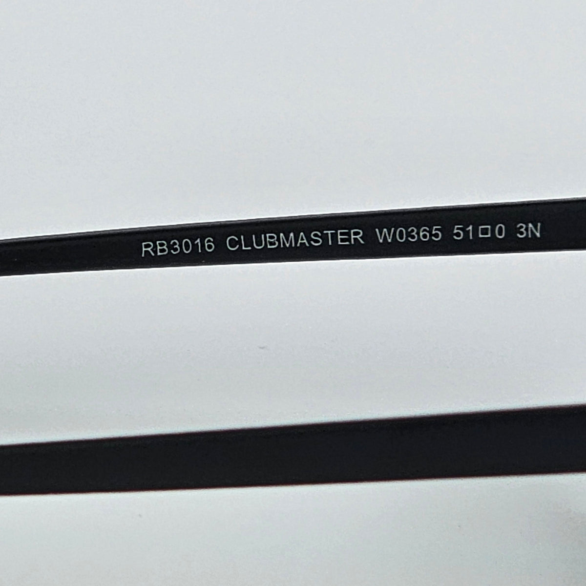 Wide Classic Club Master (GLASS LENS) - RB - 3016 - Black - Unisex