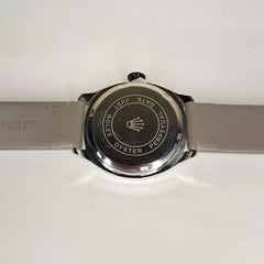 Rolex Plain MILGAUSS - Silver - Grey Faux Leather Strap