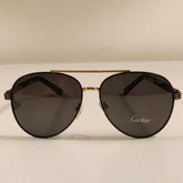Bridged - Cartier - Polarized - Black/Gold - Unisex