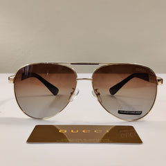 Bling Aviators - 4286 - Gucci - Polarized - Brown/Gold