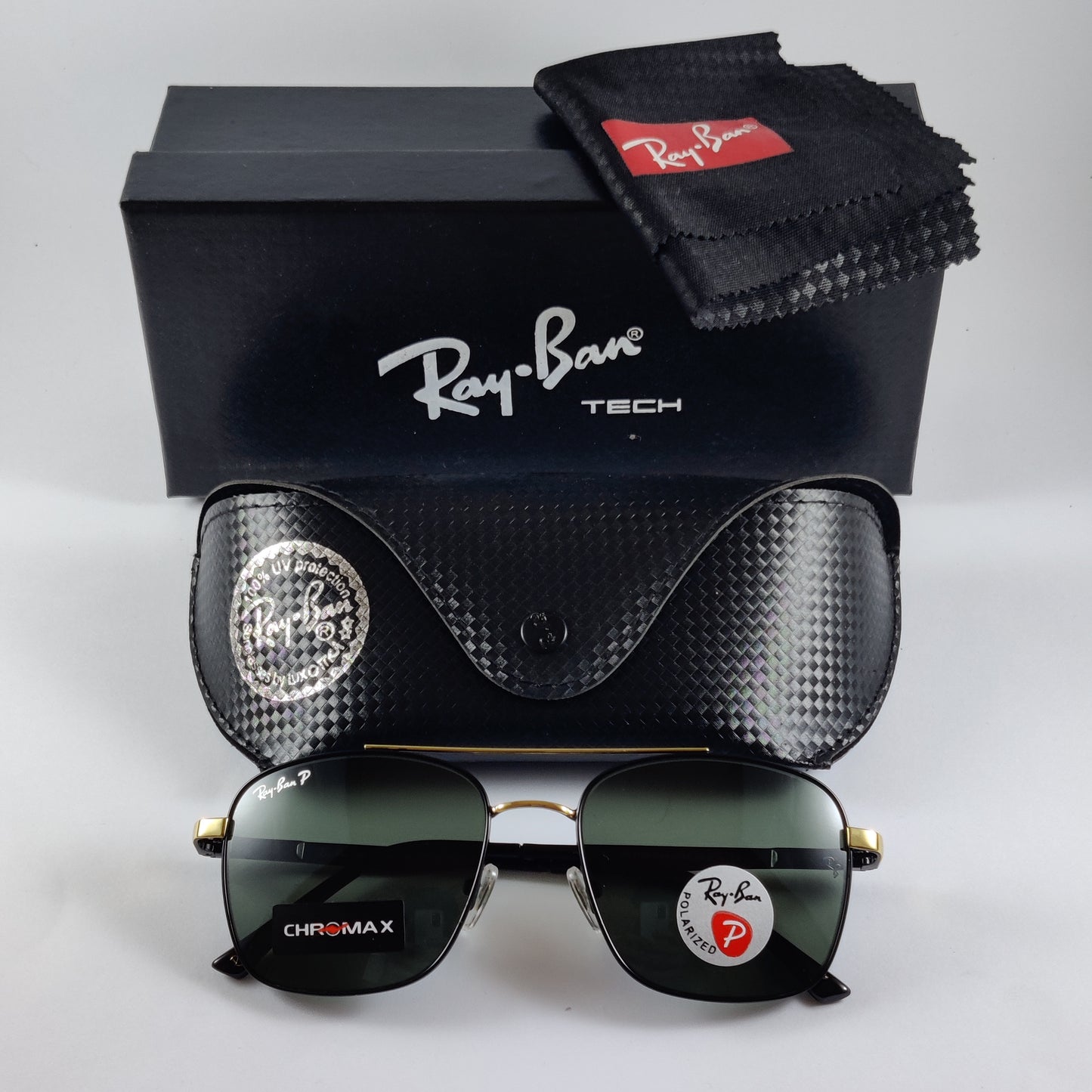 The Caaravan - CHROMAX Polarised - RB 3136 - Gold - Unisex