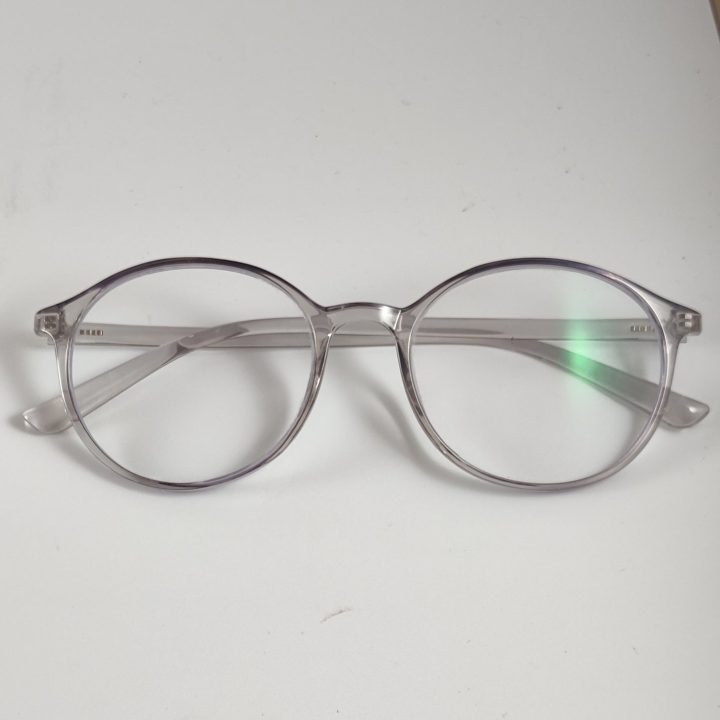 Round Retro Transparent - Black - Screen Glasses