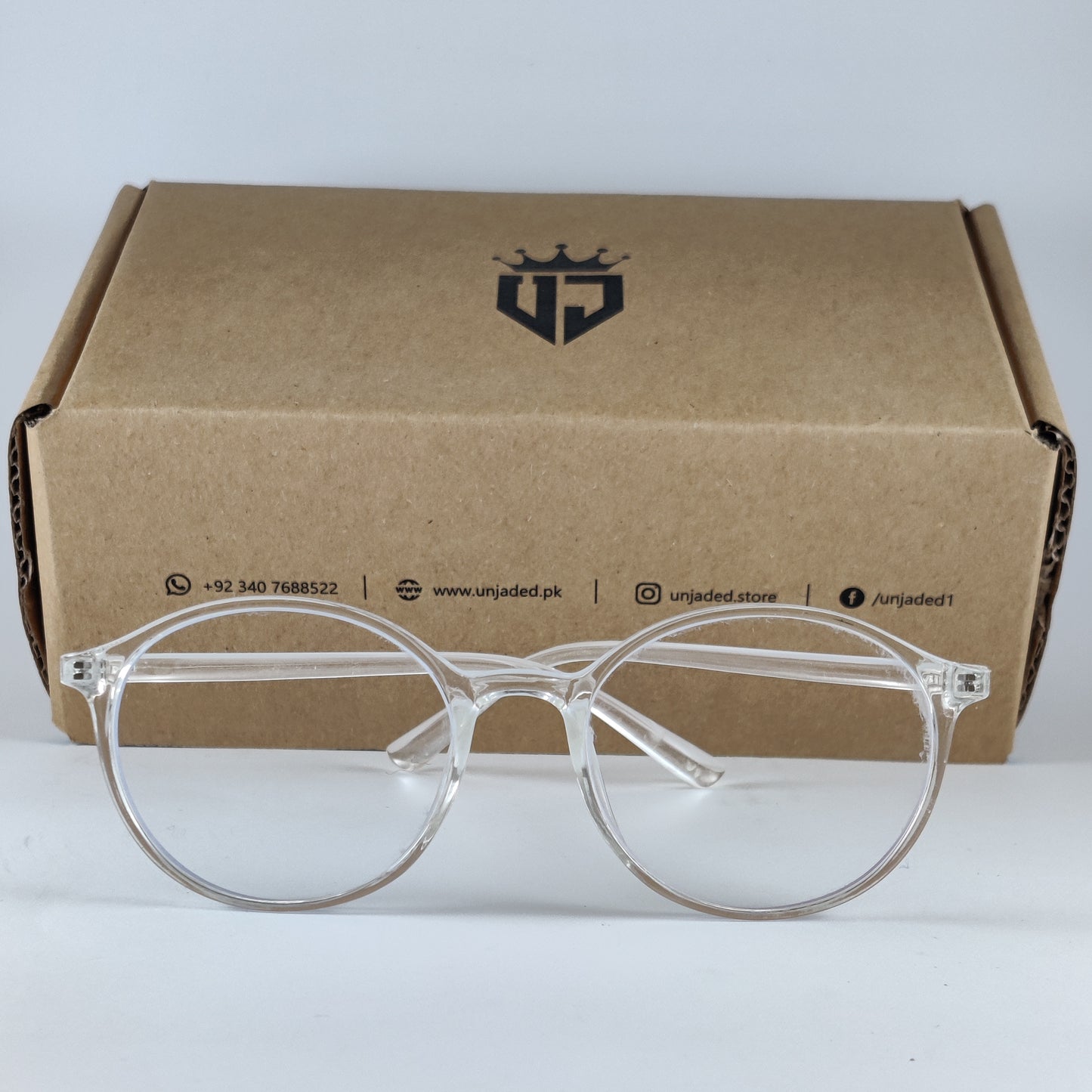 Round Retro Transparent - Clear - Screen Glasses