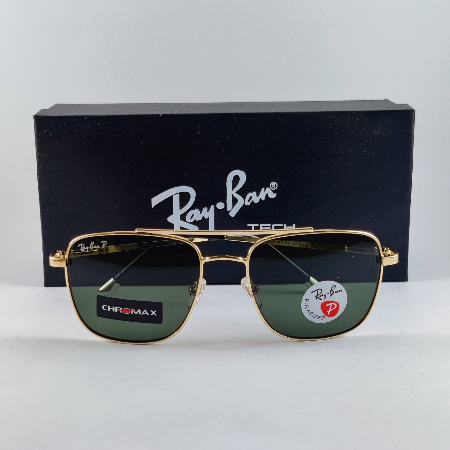 The Caaravan Plain - CHROMAX Polarised - RB 3136 - Gold - Unisex