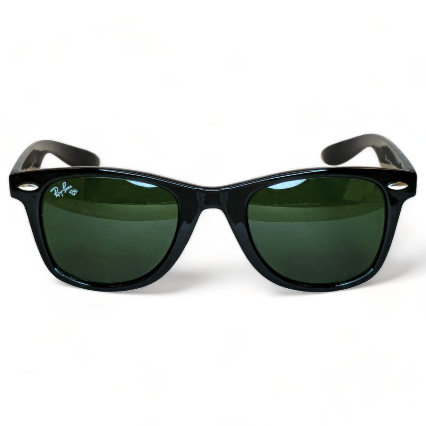 Classic Wayfarer - RB - 2140 - Black/Green Lens - Gloss