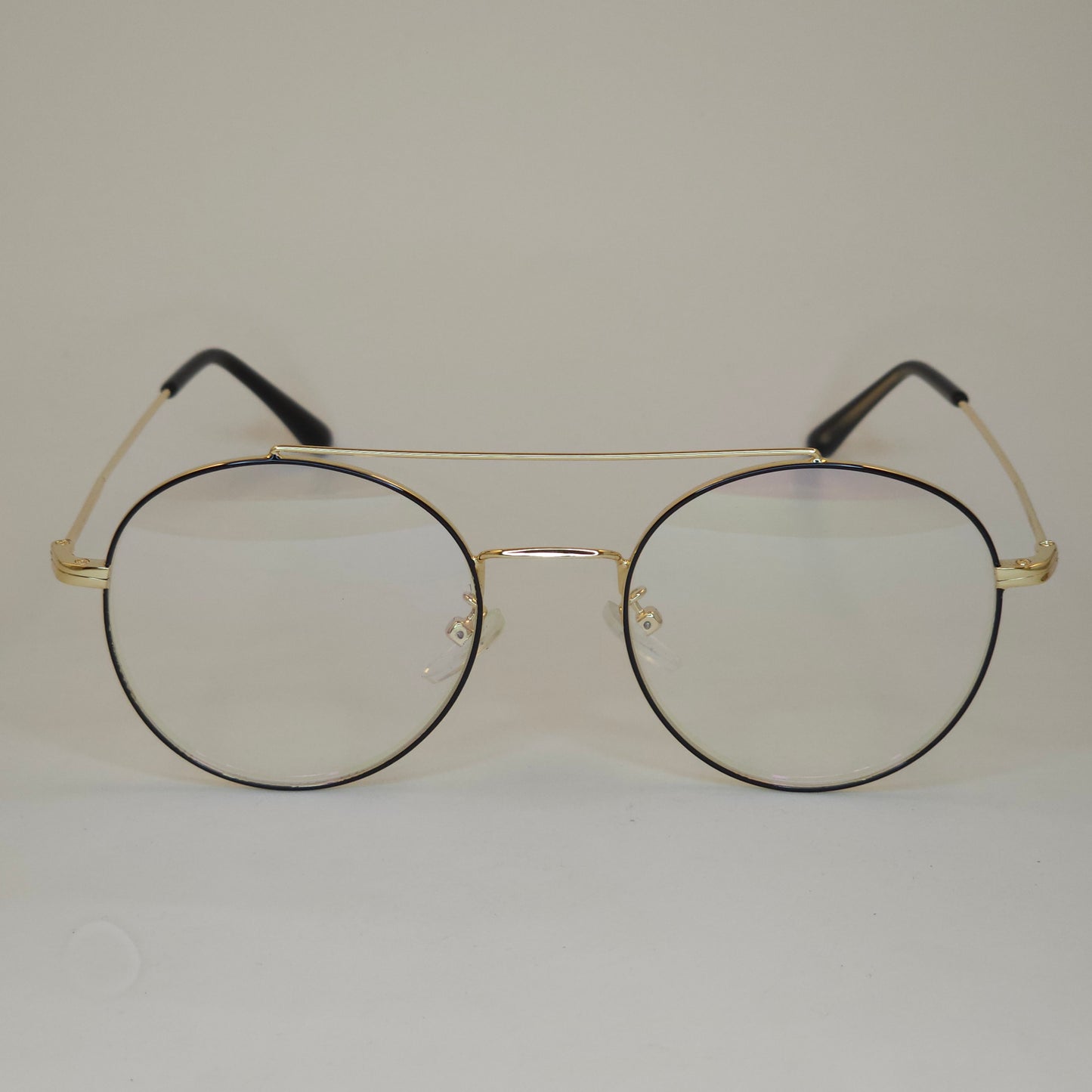 Round Bridged - Gold - Screen Glasses