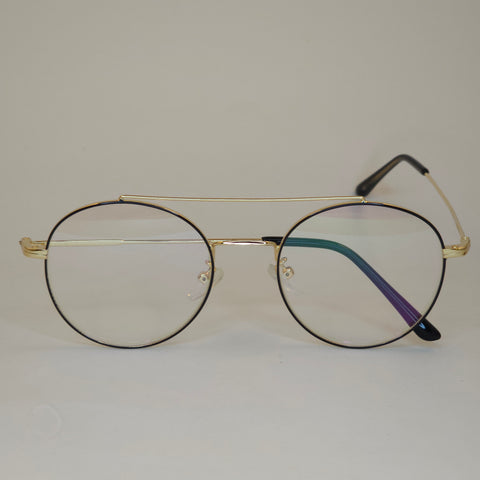 Round Bridged - Gold - Screen Glasses