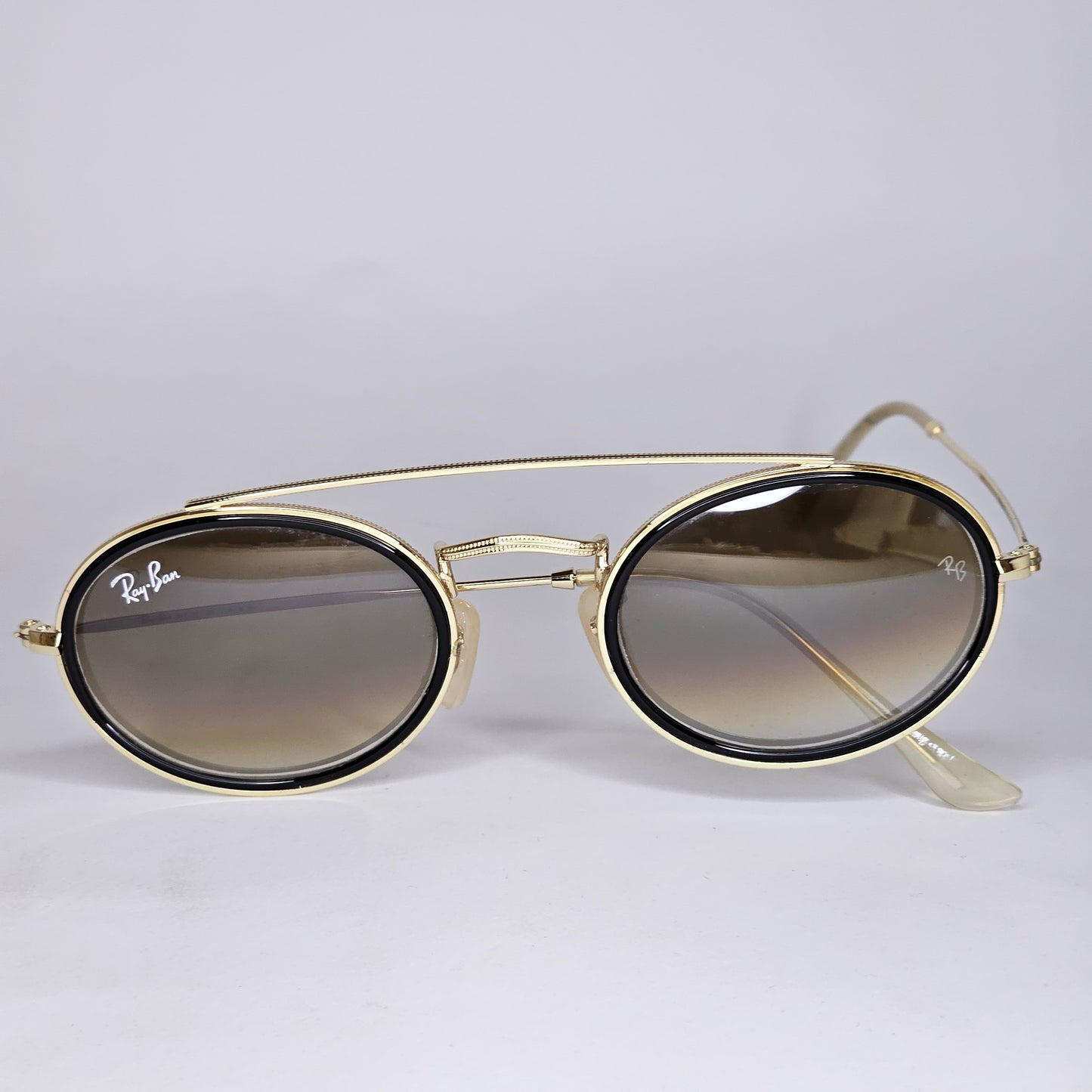 Oval Double Bridge - RB - 3847 - Gold - Unisex