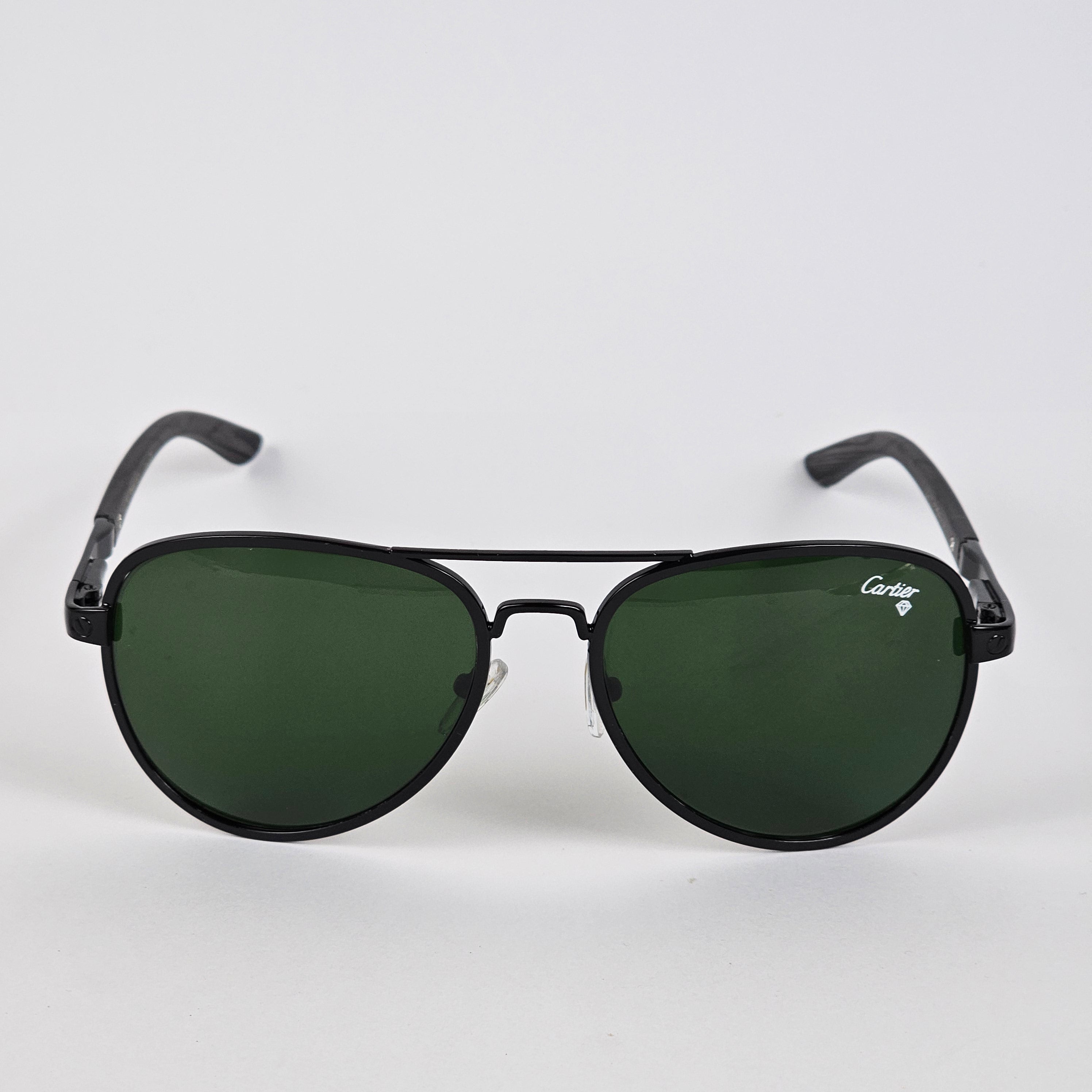 Thick Aviator - Cartier - Black - 22133
