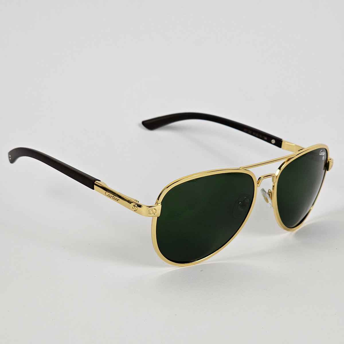Thick Aviator - Cartier - Gold - 22133