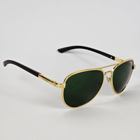 Thick Aviator - Cartier - Gold - 22133
