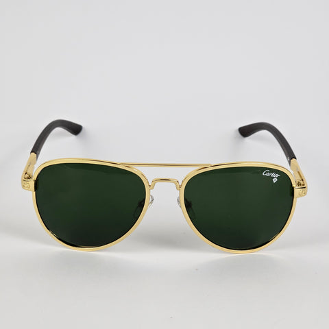 Thick Aviator - Cartier - Gold - 22133