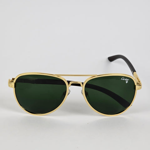 Thick Aviator - Cartier - Gold - 22133