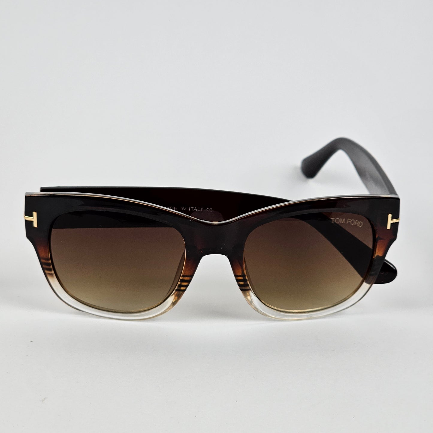 Thick Wayfarer - Tom Ford - TF58 -  Brown (Half)