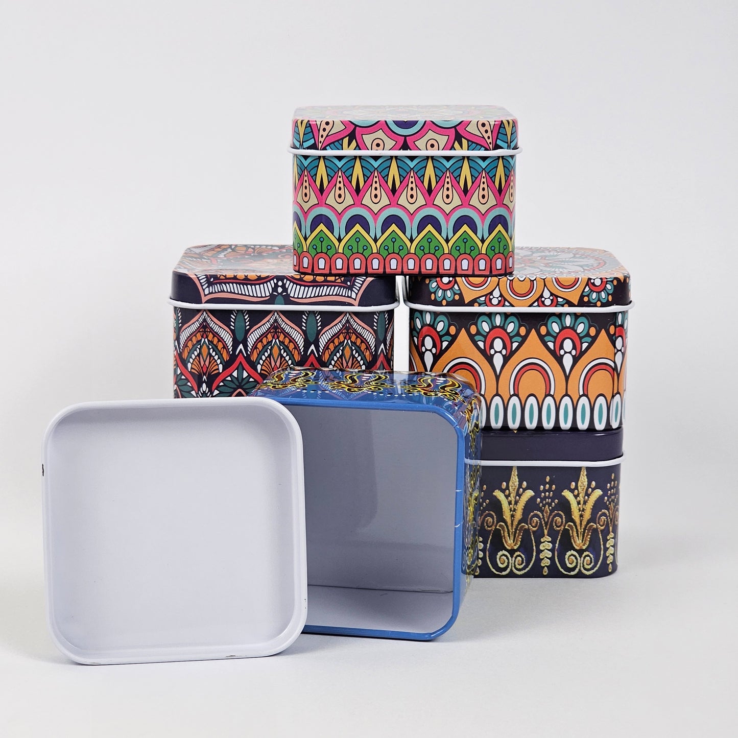 Ethnic Design Jewelry Box - Cube - Pack of 3-12