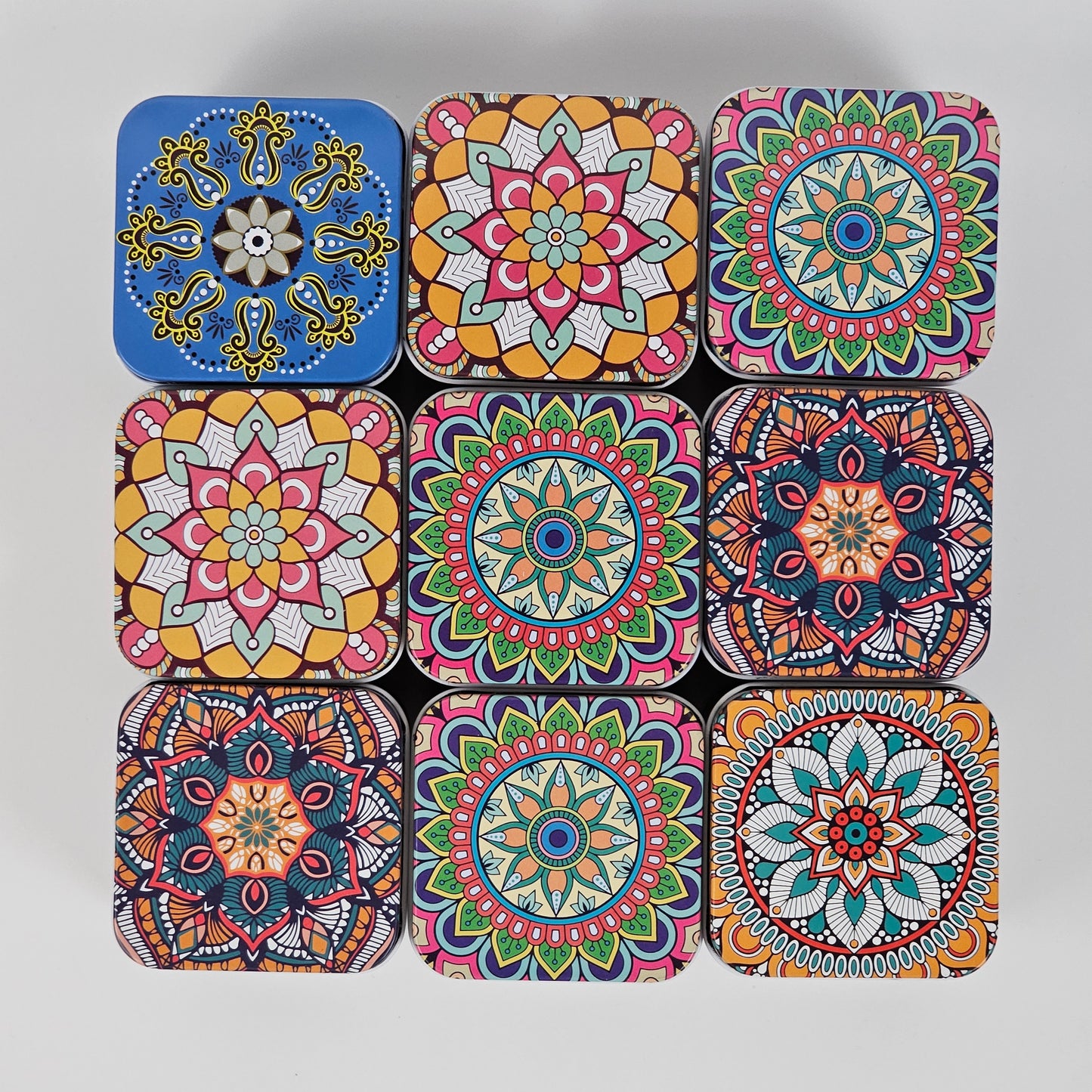 Ethnic Design Jewelry Box - Cube - Pack of 3-12