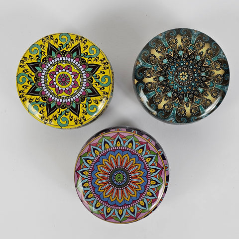 Ethnic Design Jewelry Box (Matka Shape) - Cube - Pack of 3-12