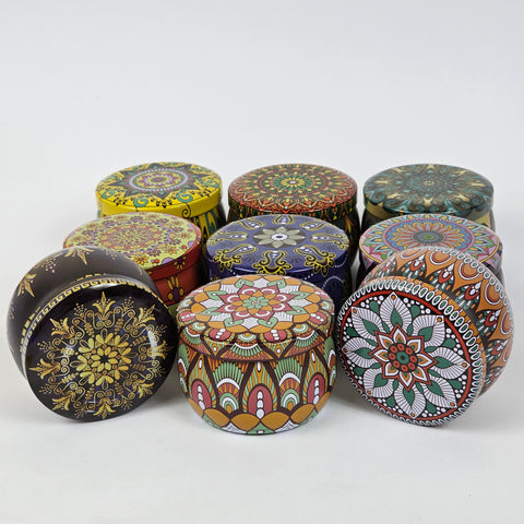 Ethnic Design Jewelry Box (Matka Shape) - Cube - Pack of 3-12